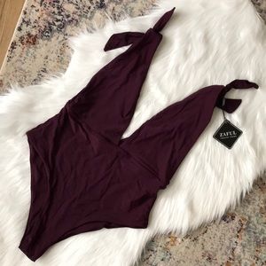 NWT Zaful Plunge One Piece Swimsuit
